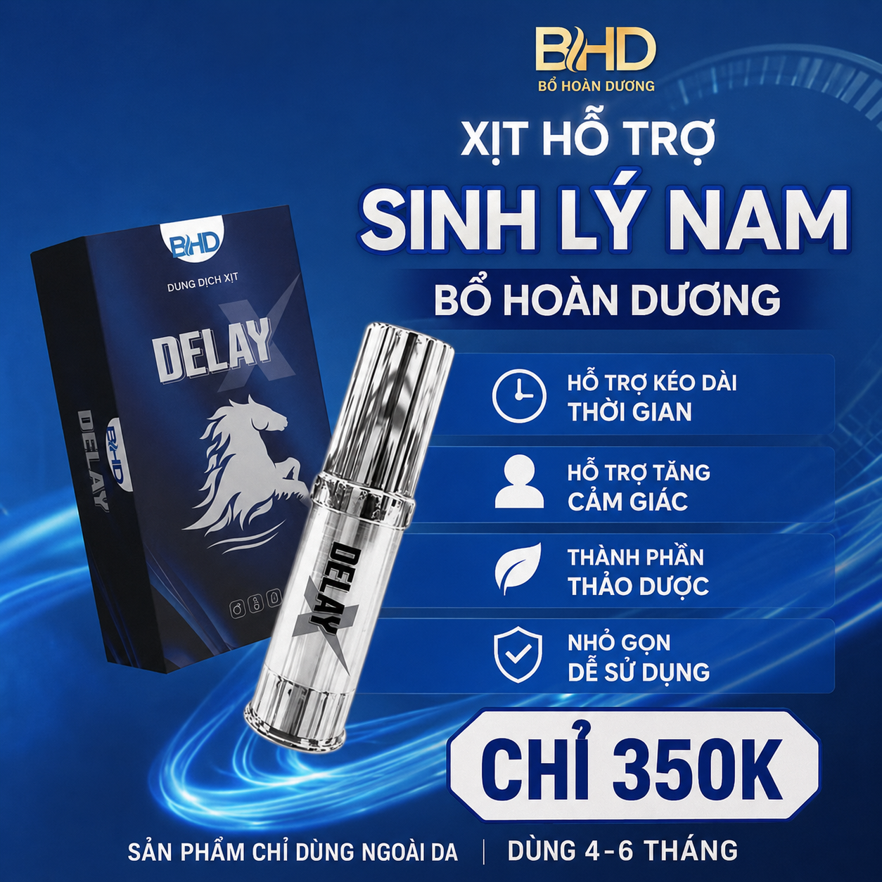 Vitamin BHD và Delay Power